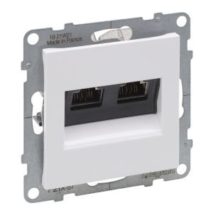 Hikvision Tomada de rede Dupla CAT 6 sem módulo (Unidade)